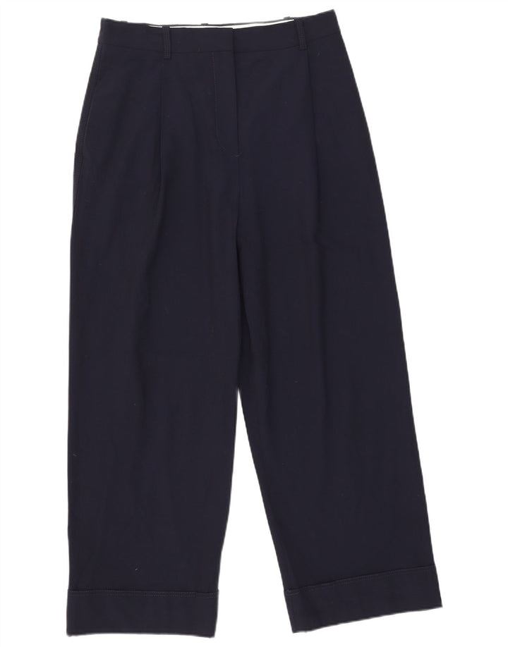 Zara Womens Pegged Chino Trousers Medium W30 L26 Navy Blue