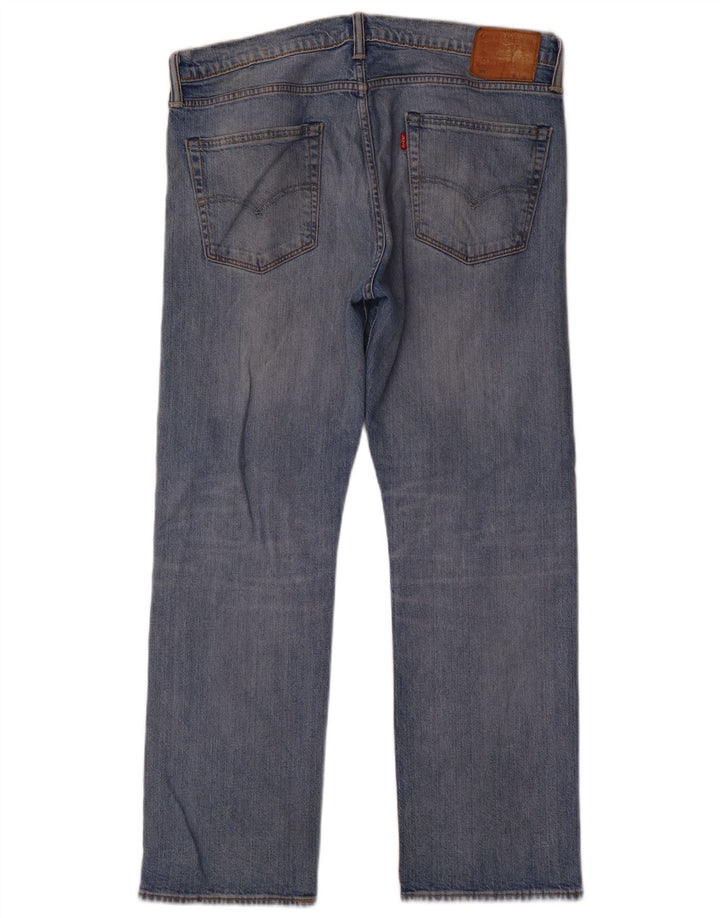 Levi's Mens 504 Straight Jeans W36 L30 Blue Cotton