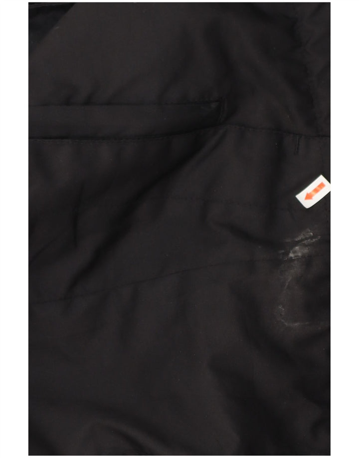 IGUANA Mens Hooded Rain Jacket UK 44 2XL Black Polyester