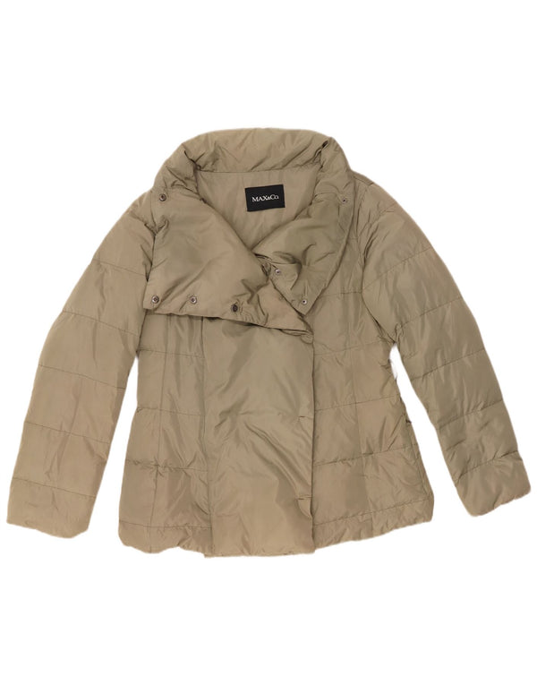 Max & Co. Womens Padded Jacket UK 12 Medium Khaki