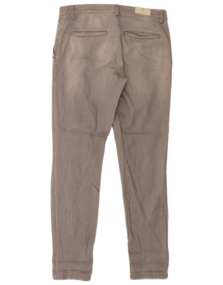 Trussardi Womens Distressed Slim Jeans W26 L30 Grey Cotton