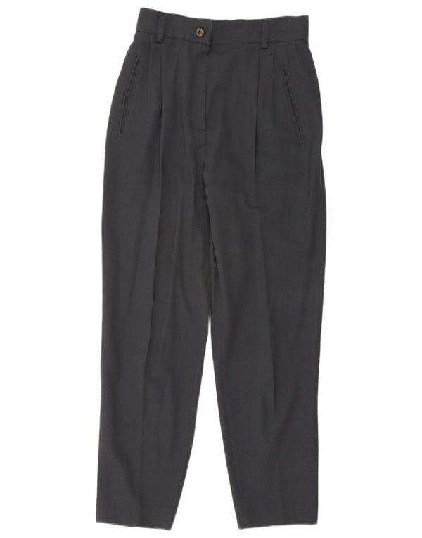 Laura Biagiotti Womens Suit Trousers IT 44 Medium W30 L29 Navy Blue