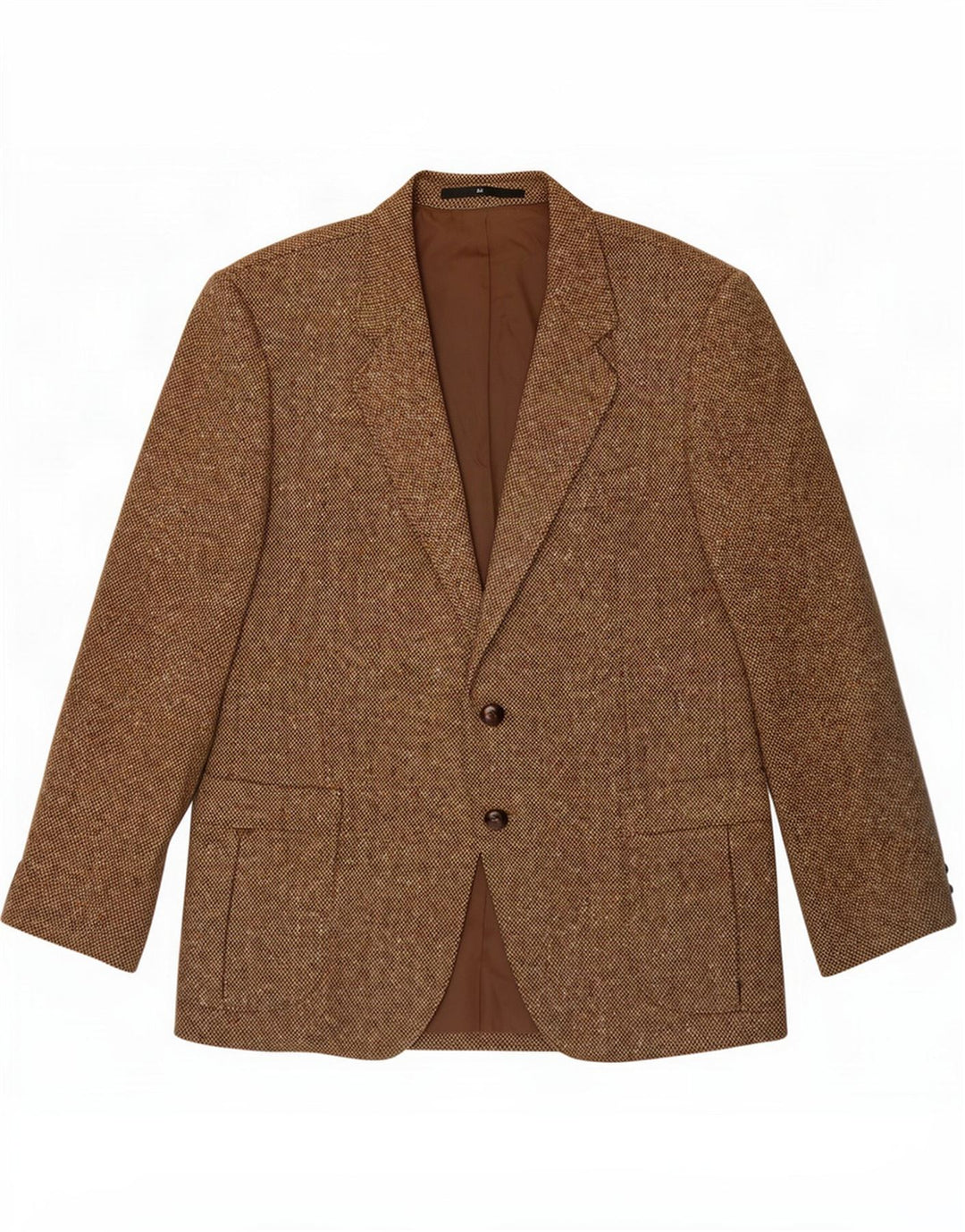 Formtreu Mens 2 Button Blazer Jacket IT 52 XL Brown New Wool