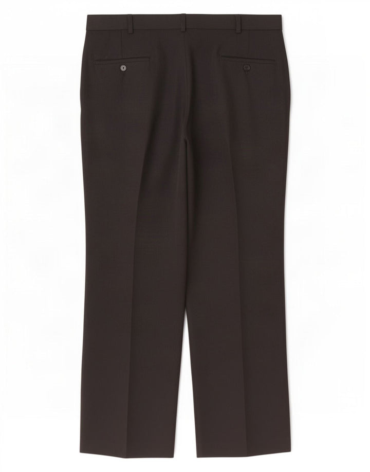 Farah Mens Pegged Suit Trousers W36 L30 Black Polyester