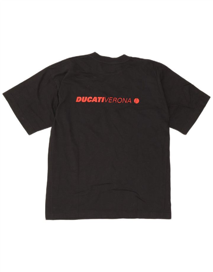 Ducati Mens Graphic T-Shirt Top Medium Black Cotton