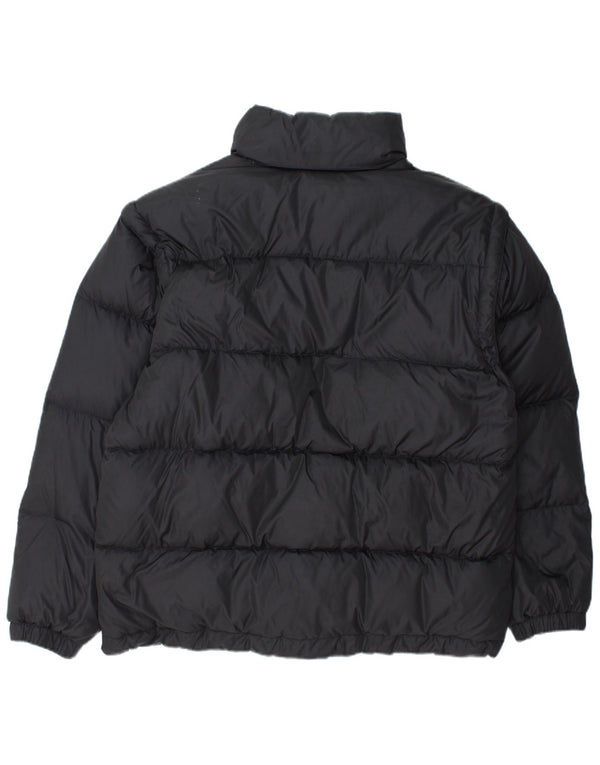 Fila Mens Hooded Padded Jacket IT 52 Large Black Polyamide