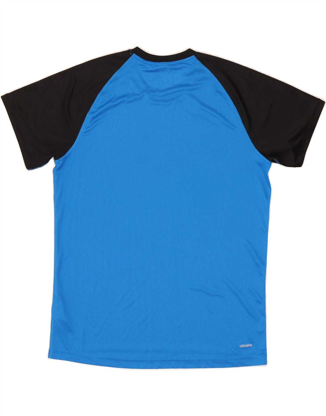 ADIDAS Mens T-Shirt Top XL Blue Colourblock Polyester Vintage Adidas and Second-Hand Adidas from Messina Hembry 