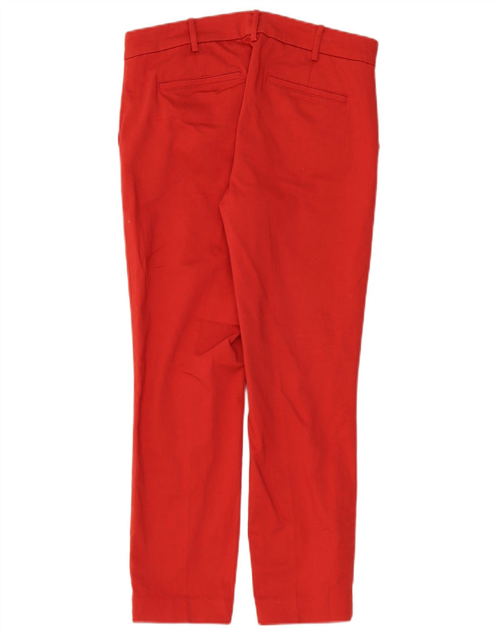 RALPH LAUREN Womens Slim Chino Trousers US 6 Medium W32 L26 Red Cotton
