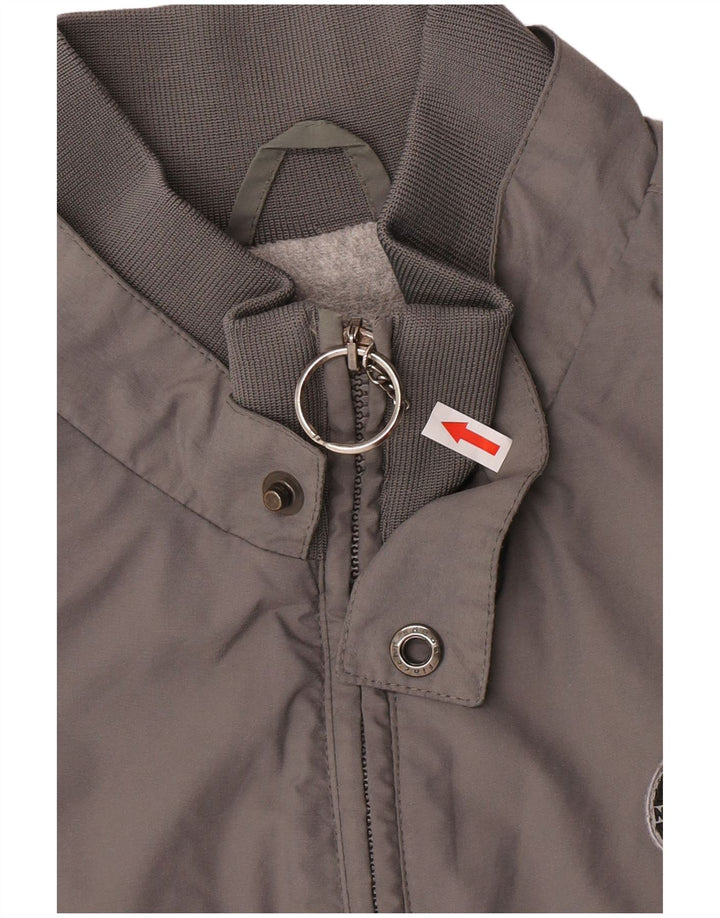 North Sails Mens Bomber Jacket UK 44 2XL Grey Polyamide