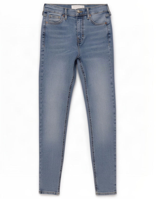 Topshop Womens Jamie Skinny Jeans W26 L26 Blue Cotton