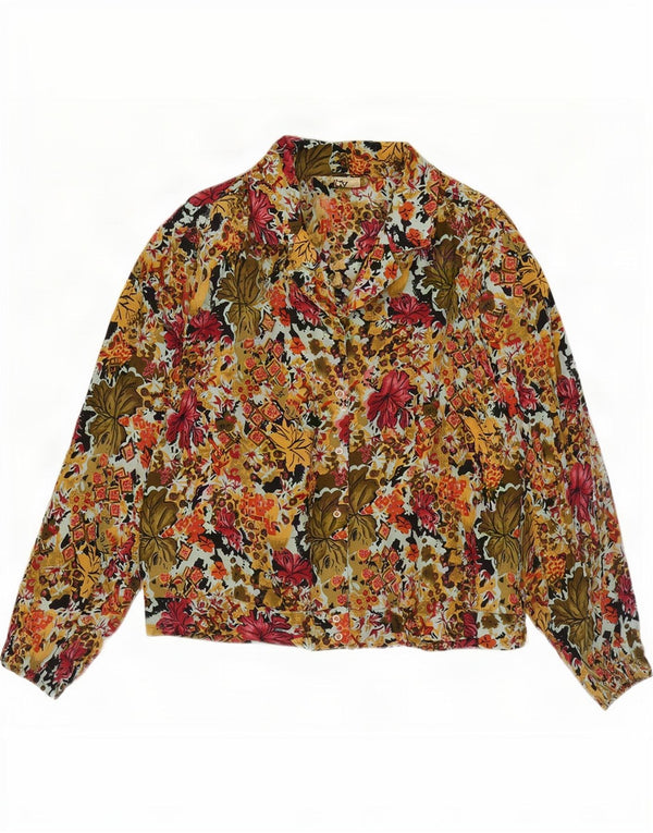 Charles Vogele Womens Shirt Blouse IT 48 XL Multicoloured Floral Polyester