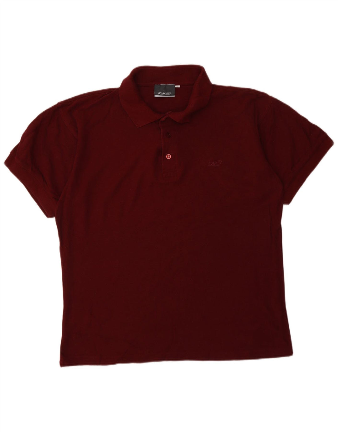 REEBOK Mens Polo Shirt Large Red