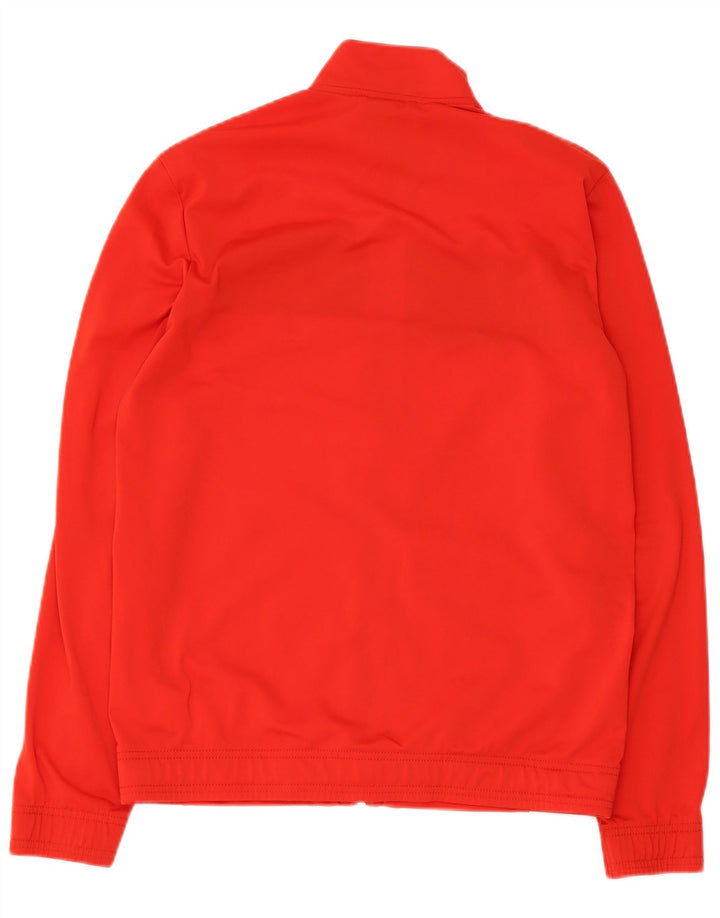 Puma Girls Tracksuit Top Jacket 15-16 Years Red Colourblock Polyester