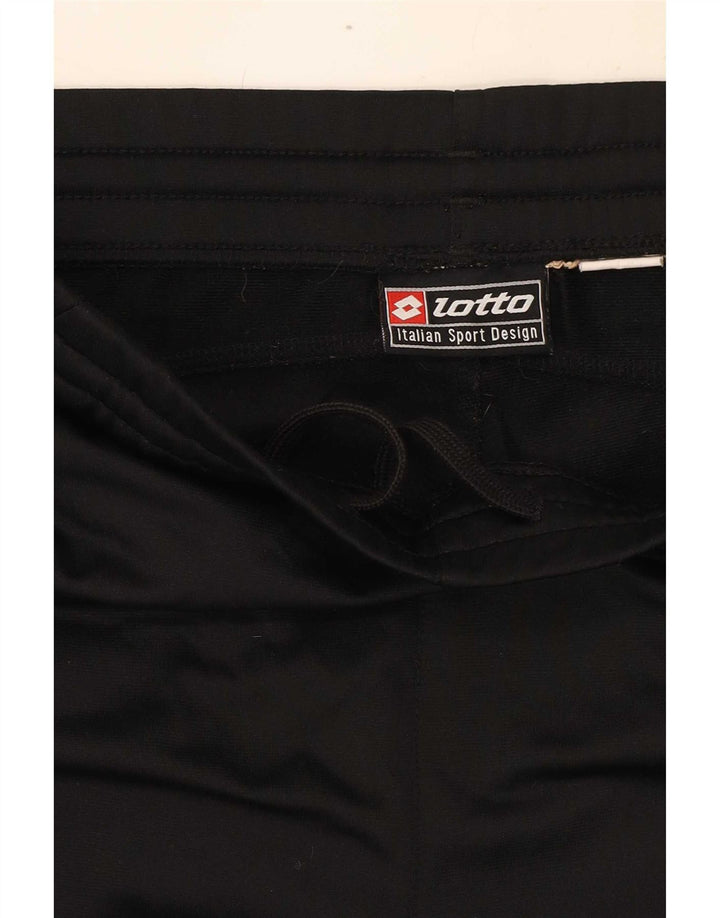 Lotto Mens Tracksuit Trousers Medium Black Colourblock