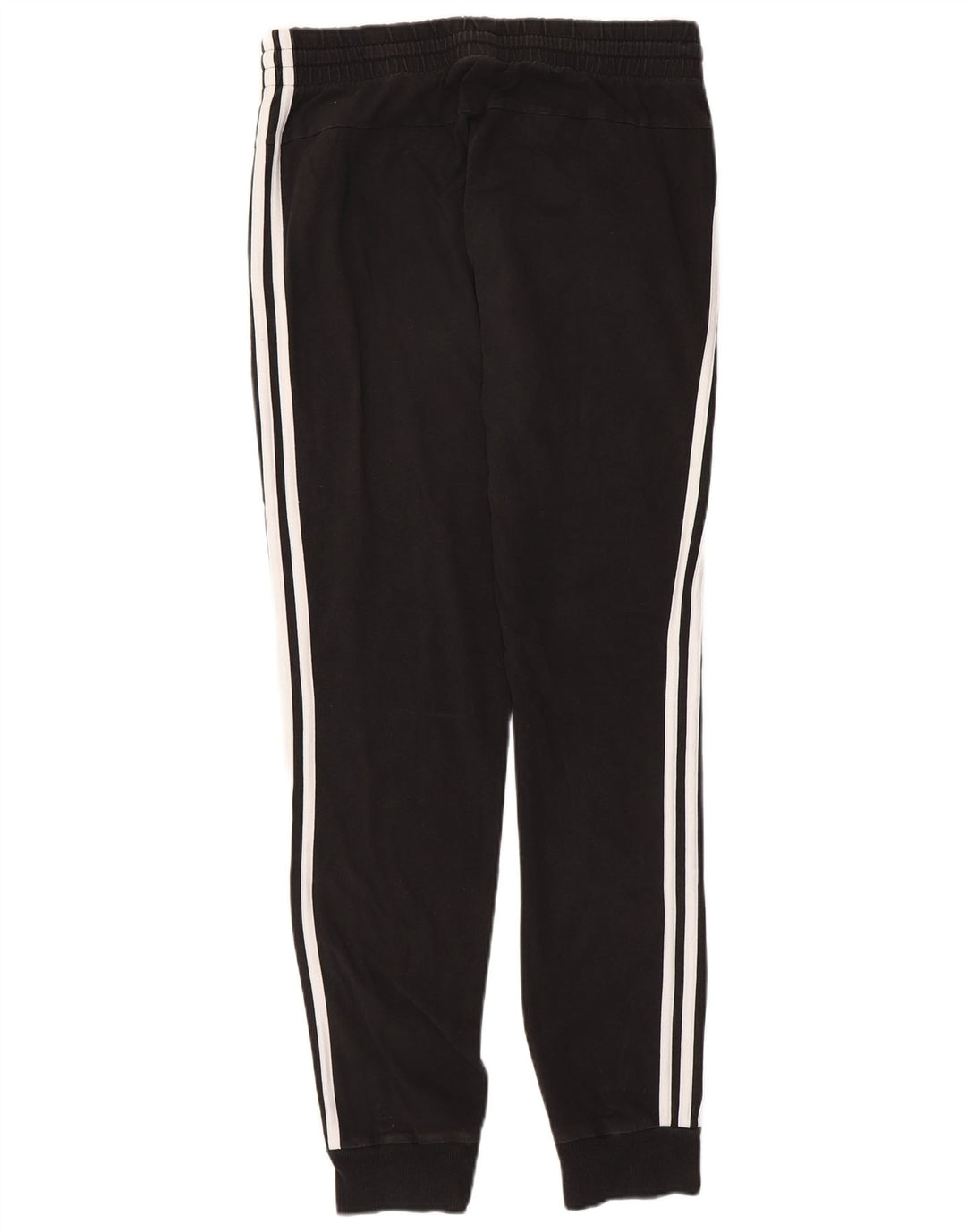 ADIDAS Womens Tracksuit Trousers Joggers UK 12/14 Medium Black Cotton