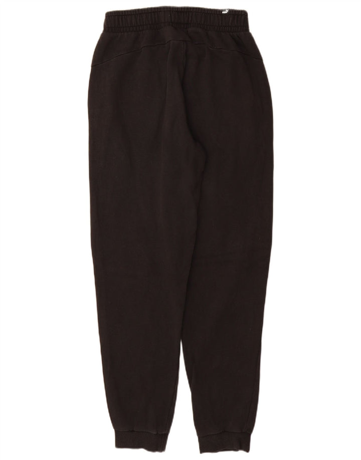 PUMA Mens Tracksuit Trousers Joggers Small Black Cotton