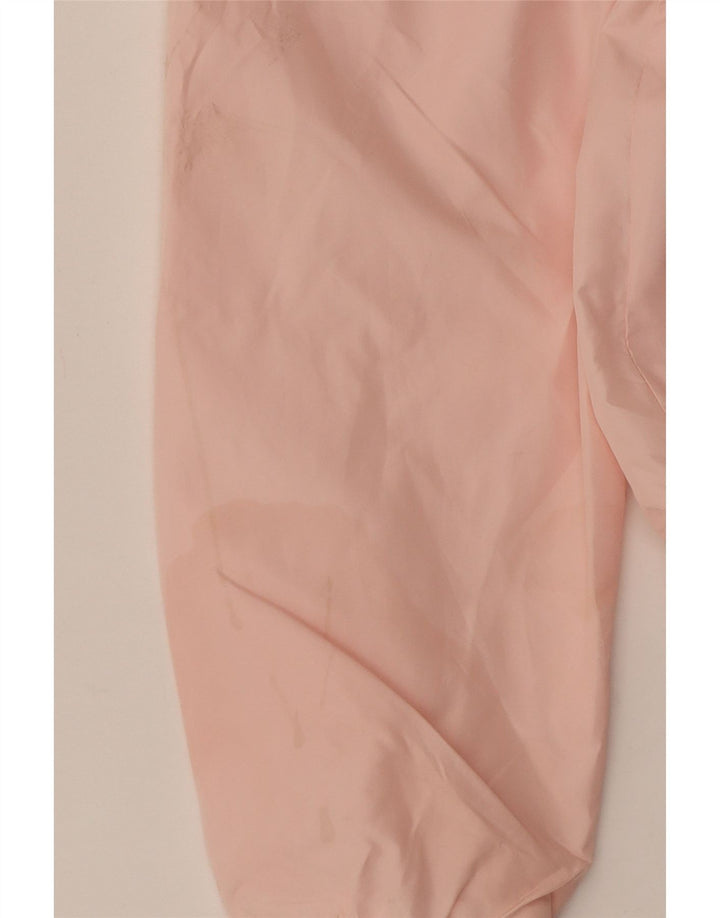 Fila Womens Hooded Oversized Rain Jacket UK 6 XS Pink Polyester