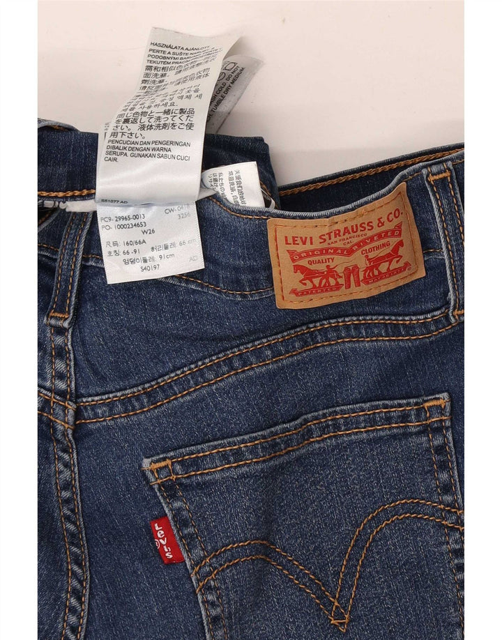 Levi's Womens Denim Shorts W26 Small Navy Blue Cotton