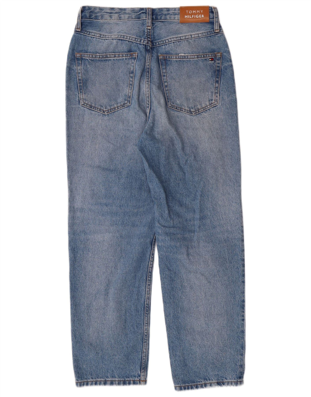 Tommy Hilfiger Womens Distressed High Waist Jeans W27 L28 Blue Classic