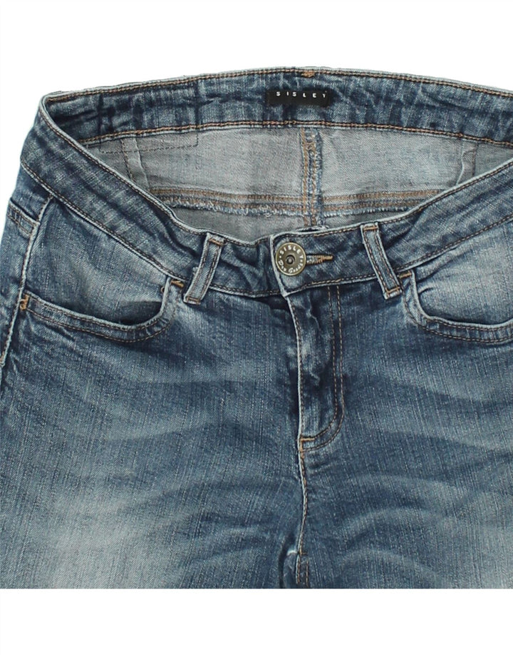 SISLEY Womens Slim Jeans W28 L28  Blue Cotton | Vintage Sisley | Thrift | Second-Hand Sisley | Used Clothing | Messina Hembry 