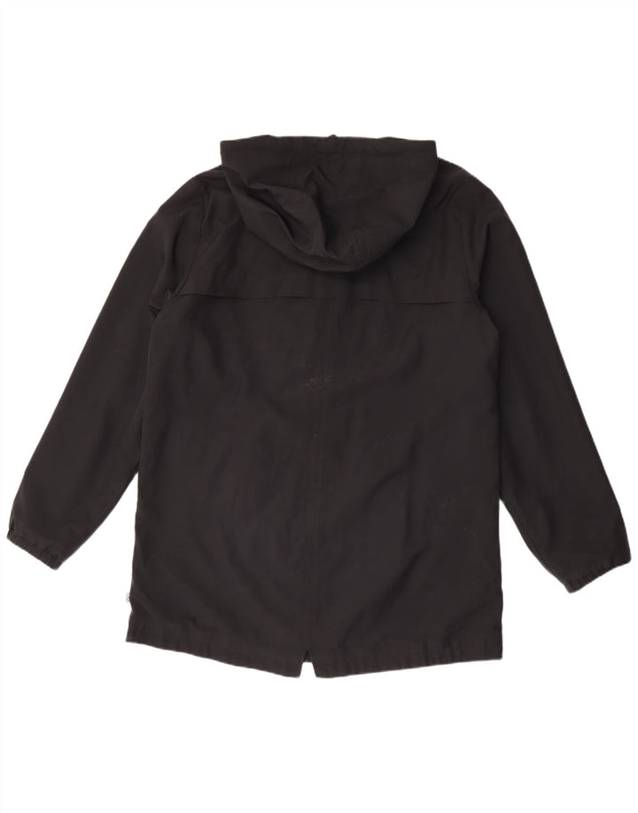 Vans Womens Hooded Raincoat UK 14 Medium Black Polyester
