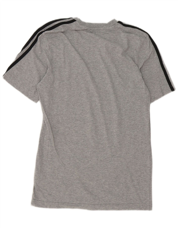 Adidas Mens T-Shirt Top Small Grey Cotton
