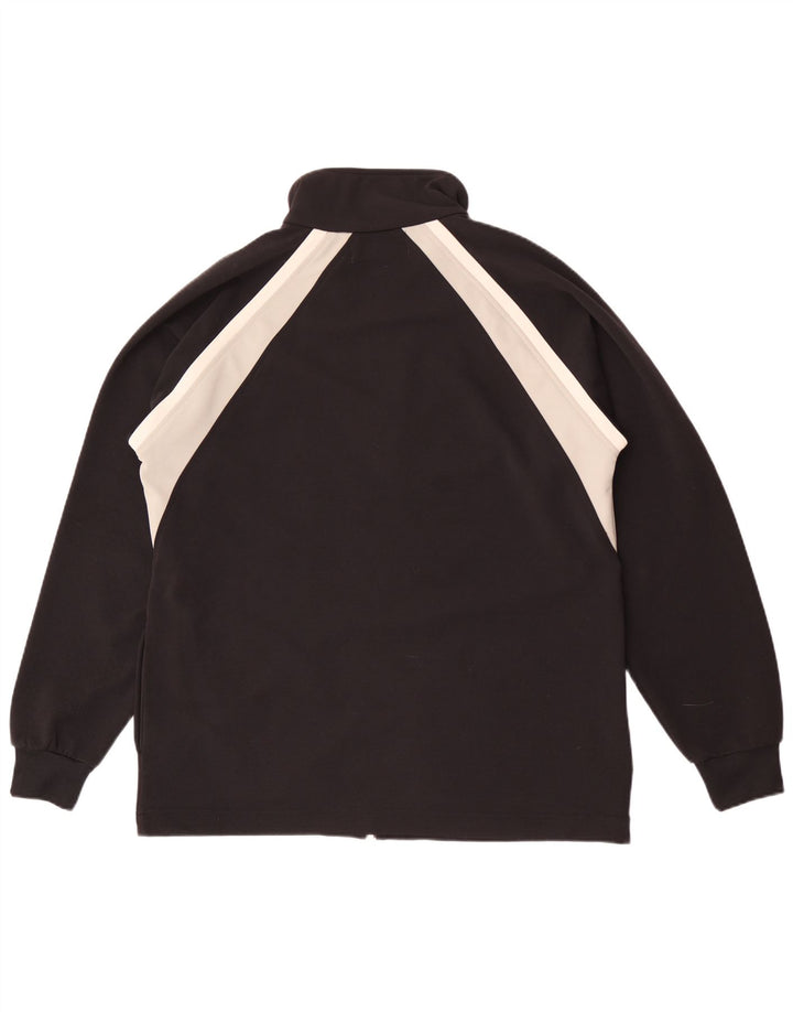 Kappa Mens Tracksuit Top Jacket Large Black Colourblock Polyester