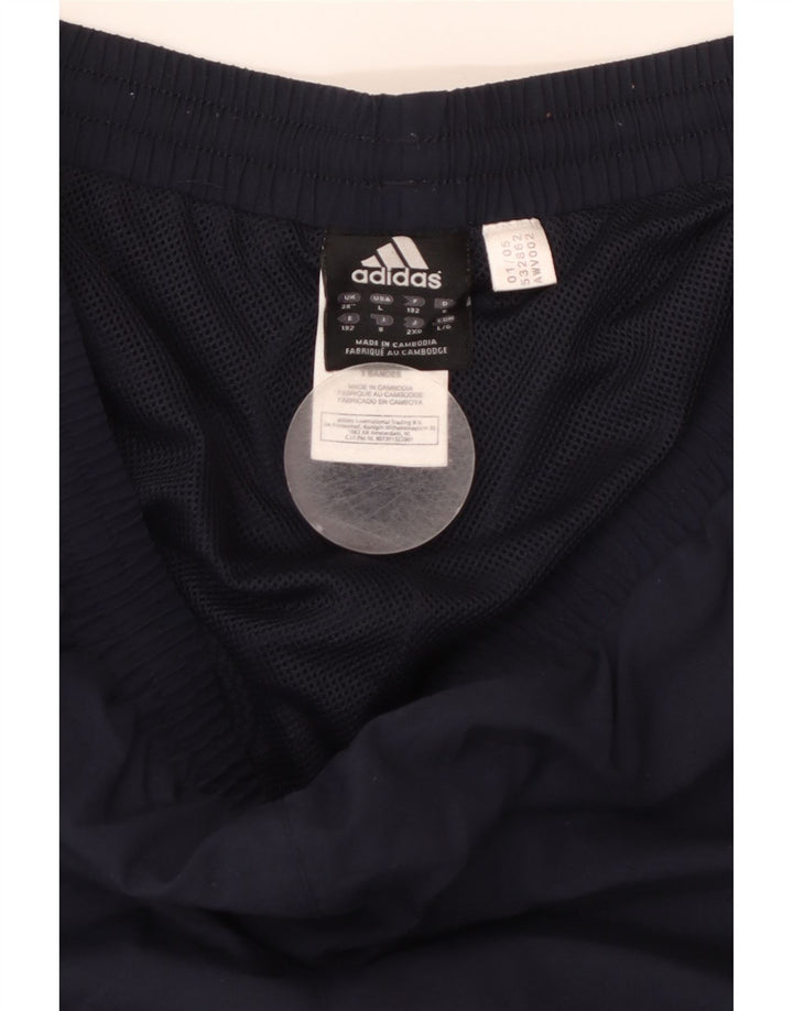 ADIDAS Mens Tracksuit Trousers XL  Navy Blue Polyester