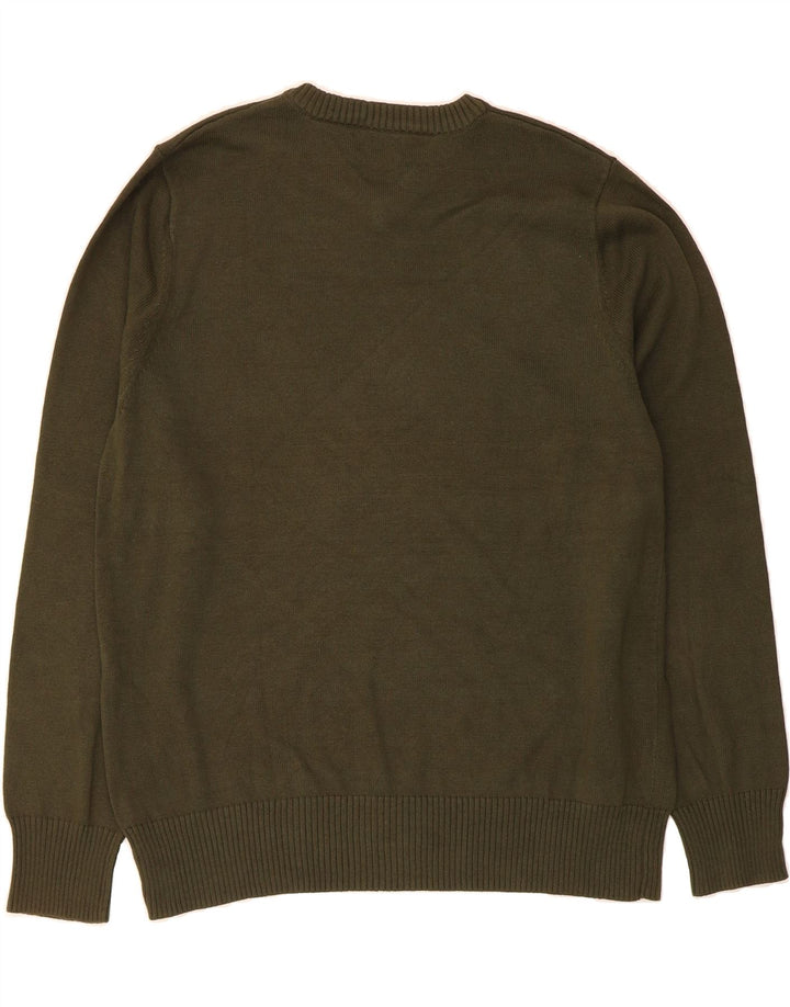 MOSSIMO Mens V-Neck Jumper Sweater Large Green Cotton Vintage Mossimo and Second-Hand Mossimo from Messina Hembry 