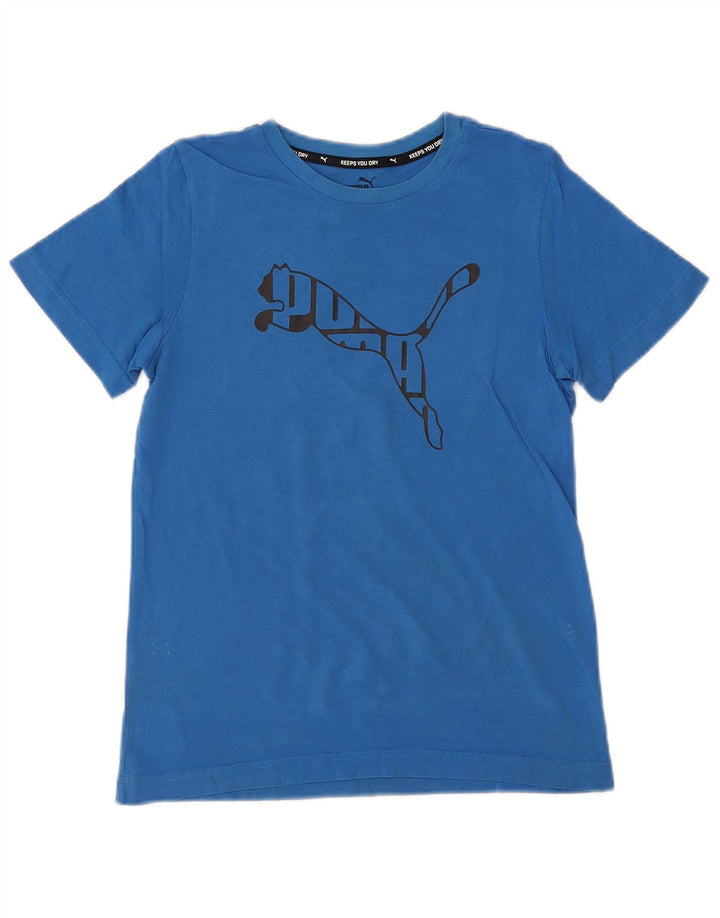 Puma Boys Graphic T-Shirt Top 11-12 Years Blue