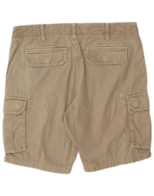 Napapijri Mens Cargo Shorts W31 Medium Beige Cotton