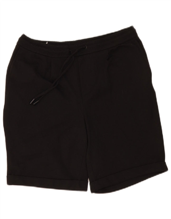 Zara Mens Sport Shorts Medium Black Polyester