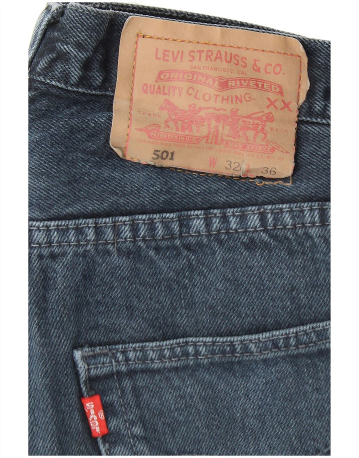 LEVI'S Mens 501 Straight Jeans W32 L25  Blue Cotton