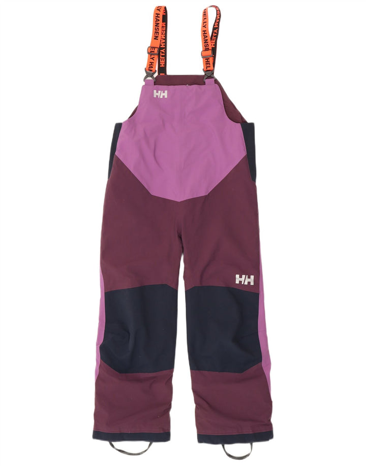 Helly Hansen Girls Ski Trousers 8-9 Years Purple Colourblock Polyester