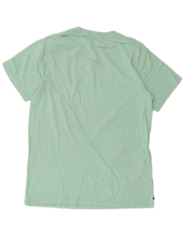 U.S. Polo Assn. Mens T-Shirt Top Medium Turquoise Cotton