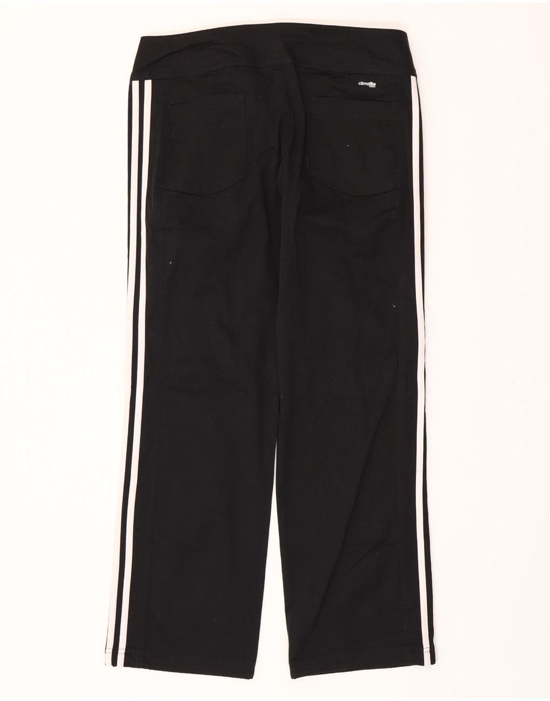 ADIDAS Womens Climalite Casual Trousers UK 12 Medium W32 L30 Black