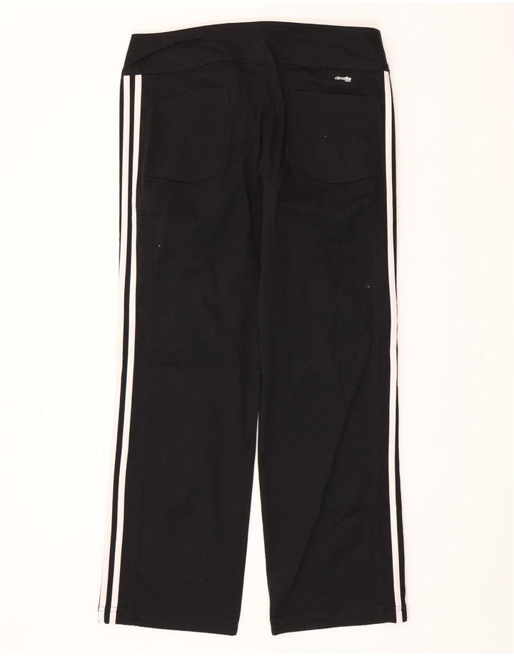 ADIDAS Womens Climalite Casual Trousers UK 12 Medium W32 L30 Black