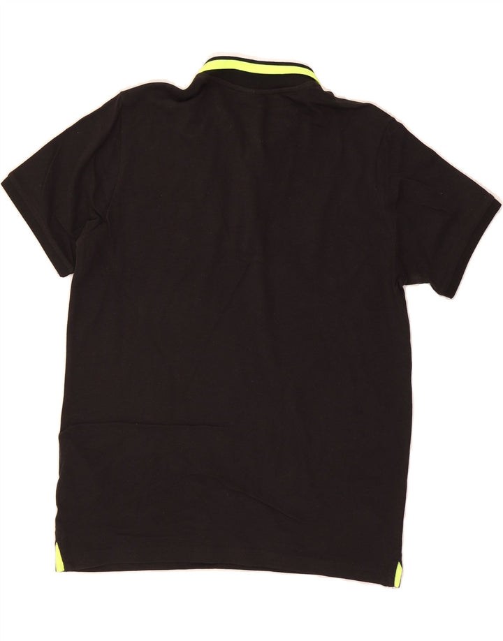 CHAMPION Mens Polo Shirt Small Black Cotton Vintage Champion and Second-Hand Champion from Messina Hembry 