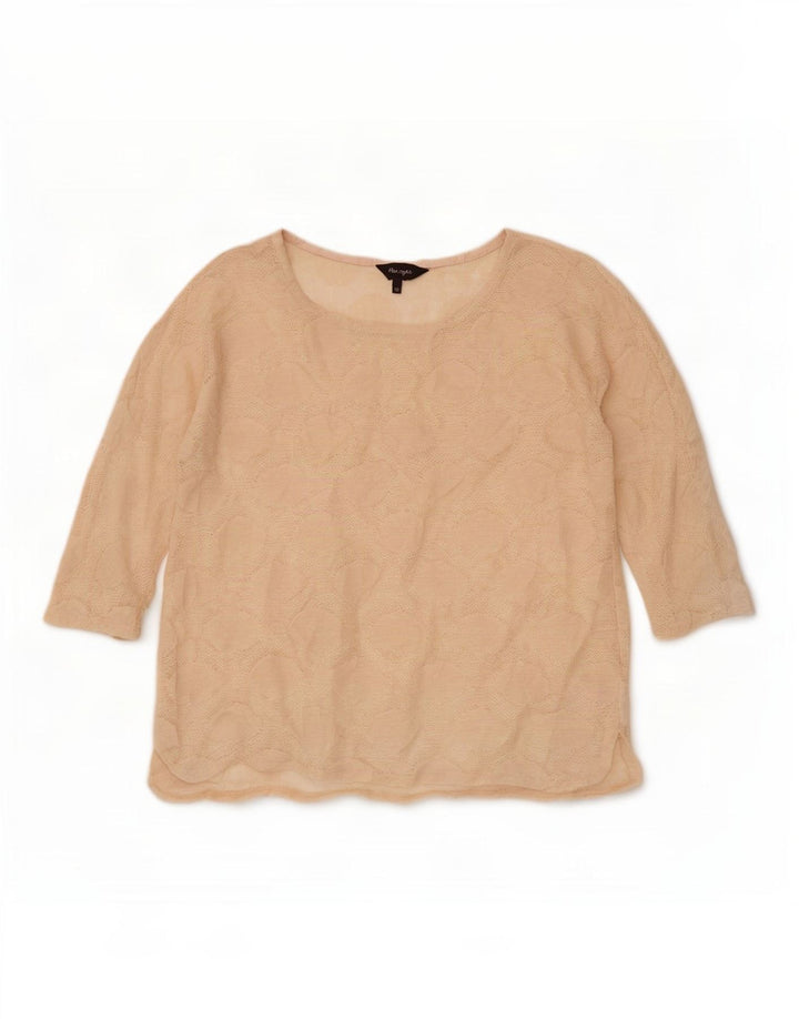 Phase Eight Womens Top 3/4 Sleeve UK 10 Small Beige
