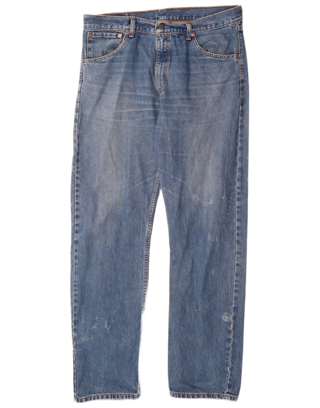 Levi's Mens 521 Straight Jeans W38 L34 Blue Cotton