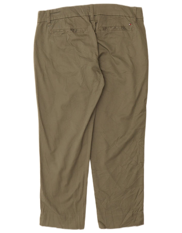 Tommy Hilfiger Womens Straight Suit Trousers US 6 Medium W30 L27 Khaki