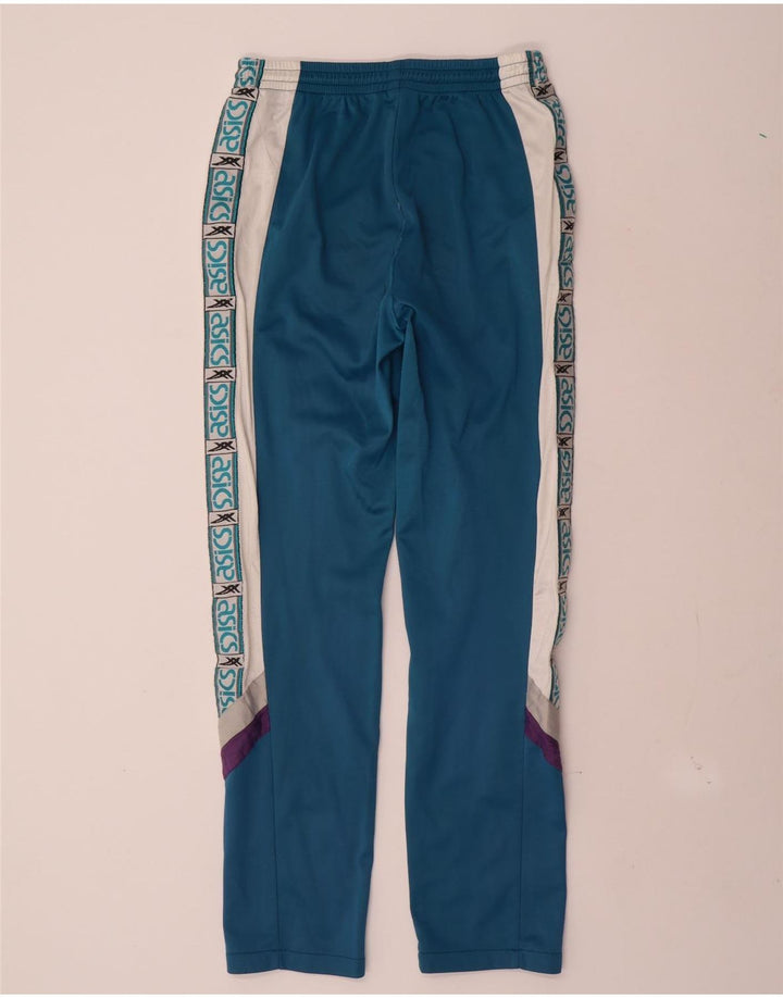ASICS Mens Graphic Tracksuit Trousers IT 46 Small  Blue Colourblock