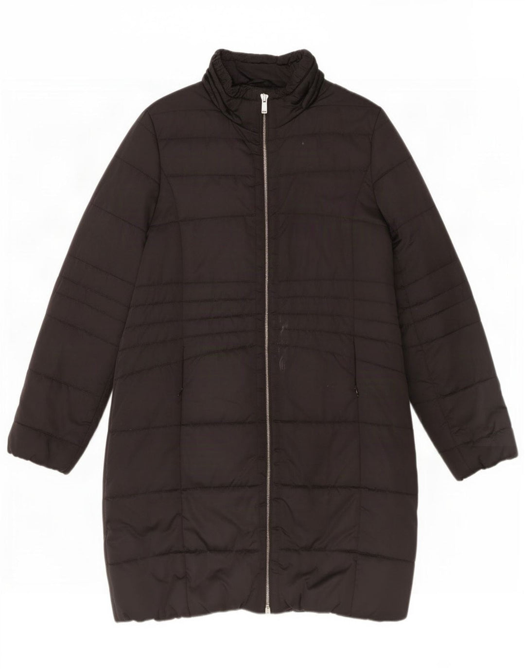 Trussardi Womens Padded Coat IT 46 Large Black Polyester