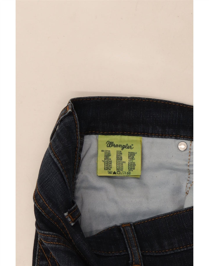 WRANGLER Mens Texas Stretch Straight Jeans  W34 L31 Navy Blue Cotton