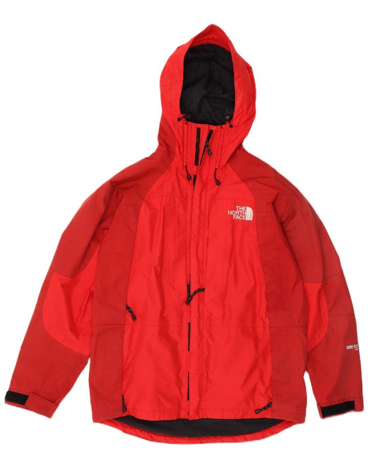 THE NORTH FACE Mens Hooded Windbreaker Jacket UK 38 Medium Red Colourblock