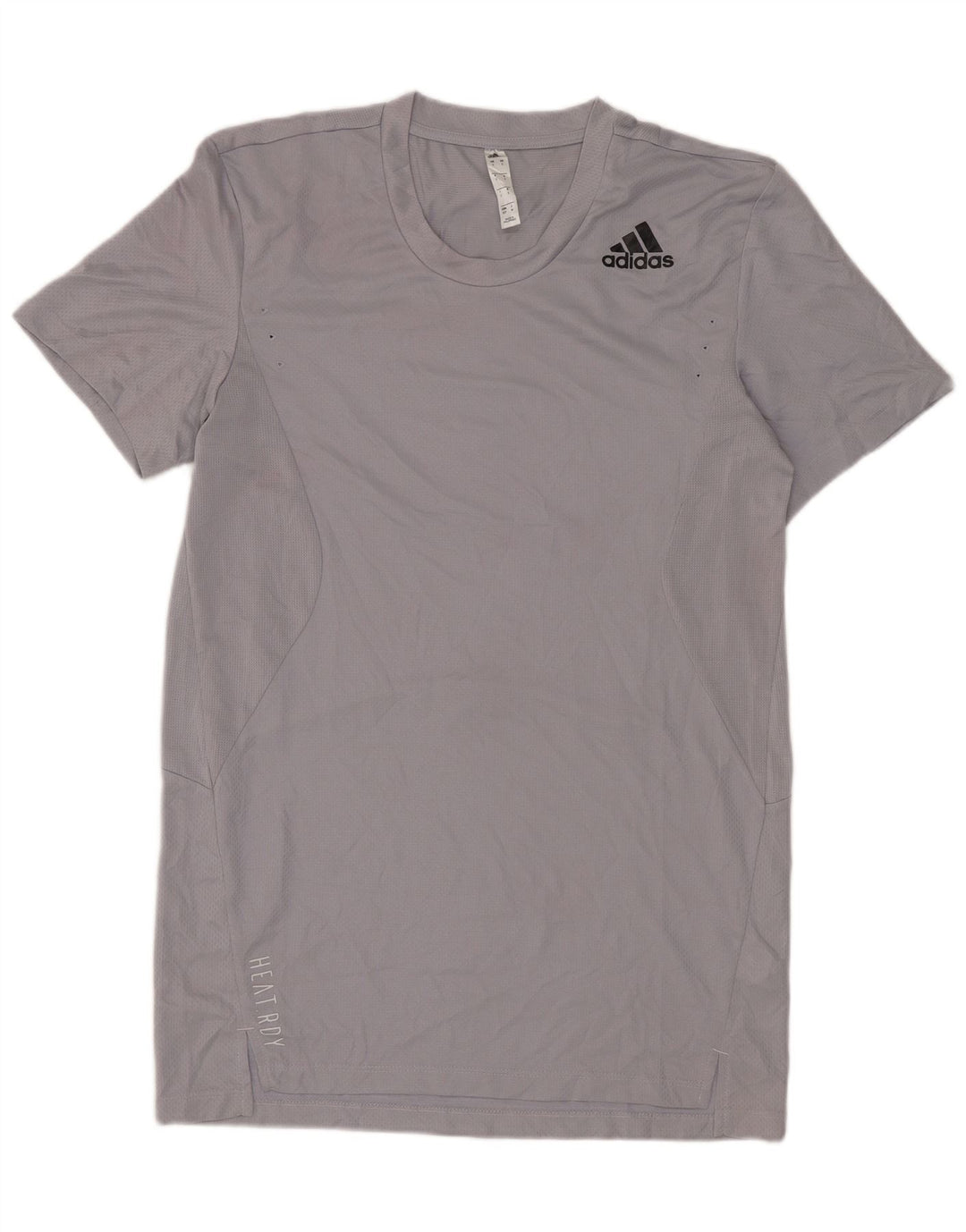 ADIDAS Mens T-Shirt Top Small Grey Polyester