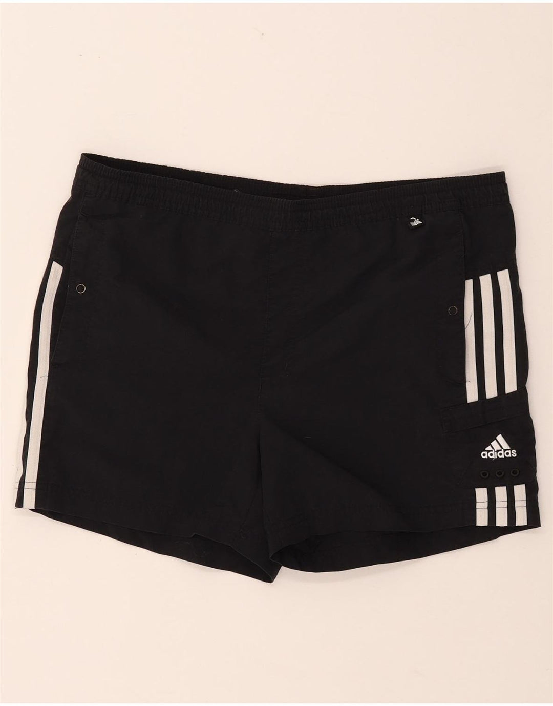 ADIDAS Girls Sport Shorts 11-12 Years  Black Nylon