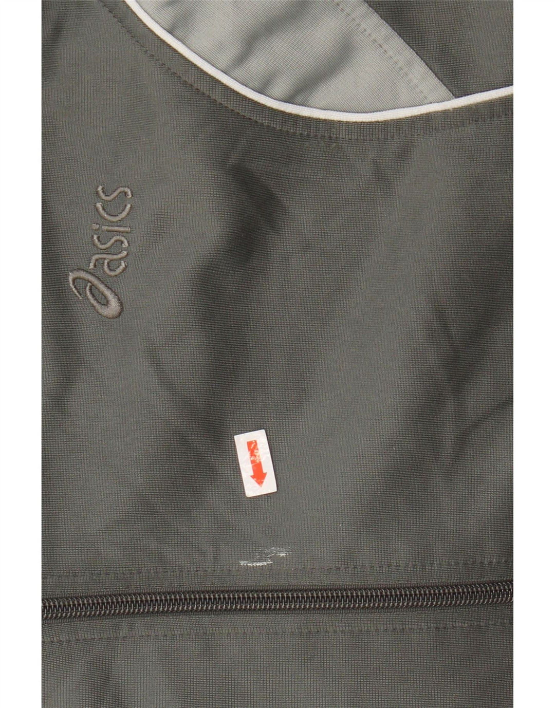 ASICS Mens Zip Hoodie Sweater XL Grey Colourblock