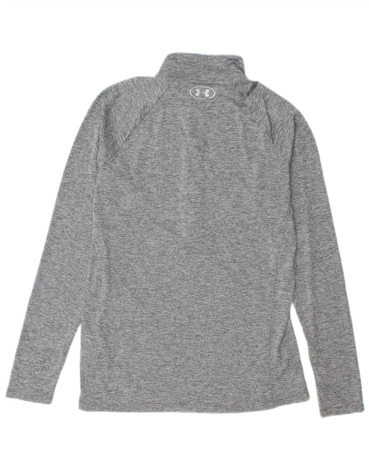 Under Armour Womens Heat Gear Pullover Tracksuit Top UK 14 Large Grey