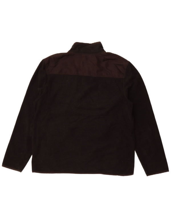 Calvin Klein Mens Fleece Jacket UK 42 XL Black Polyester